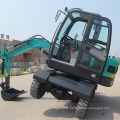 Best price mini digging 4t wheel excavator for sale